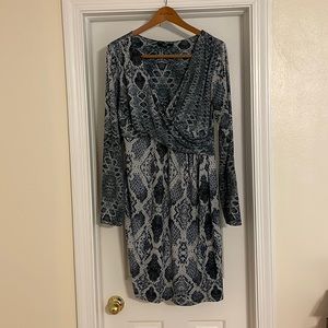 Tart snakeskin maternity dress in a large.